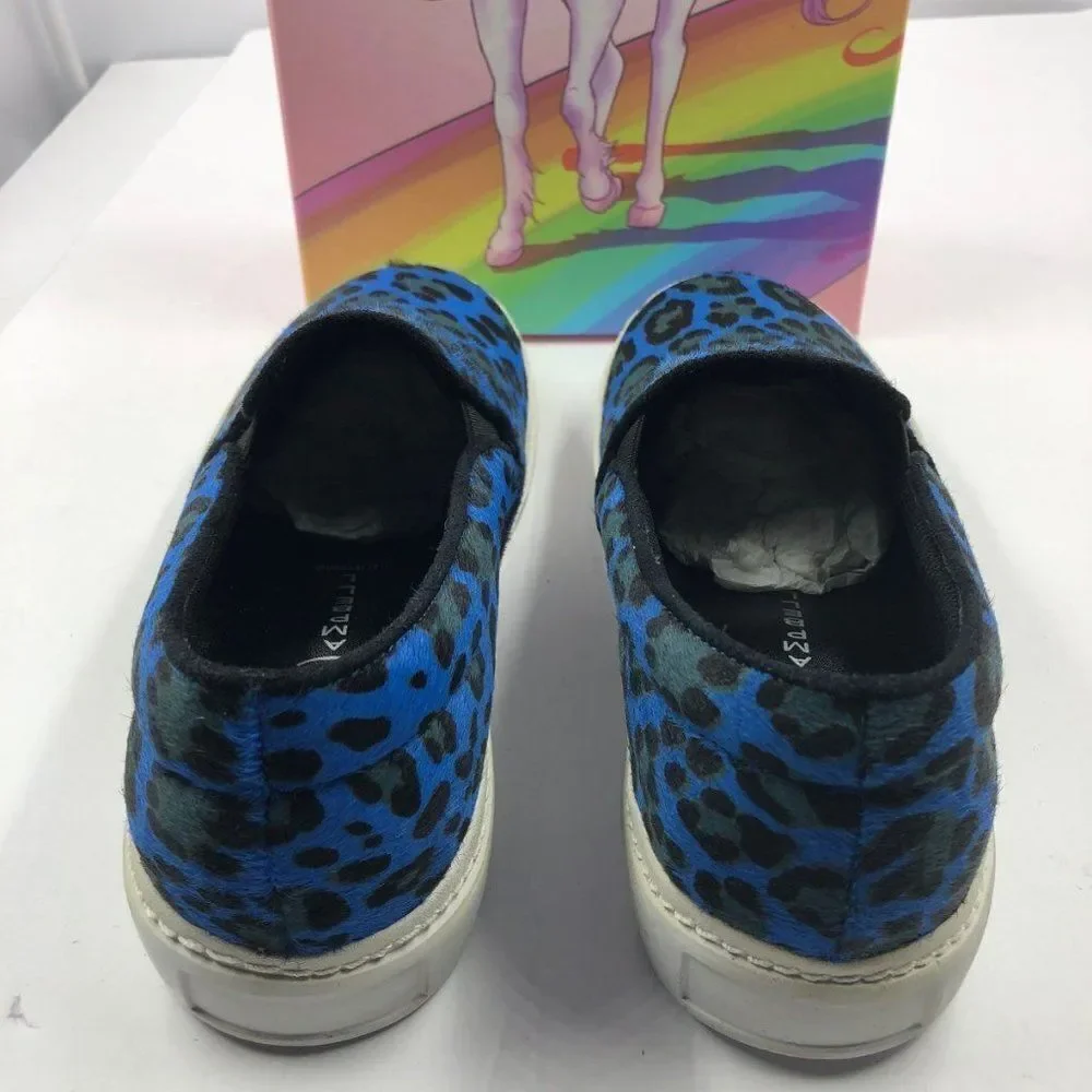 Jeffrey Campbell Animal Calf Hair Loafers 5.5